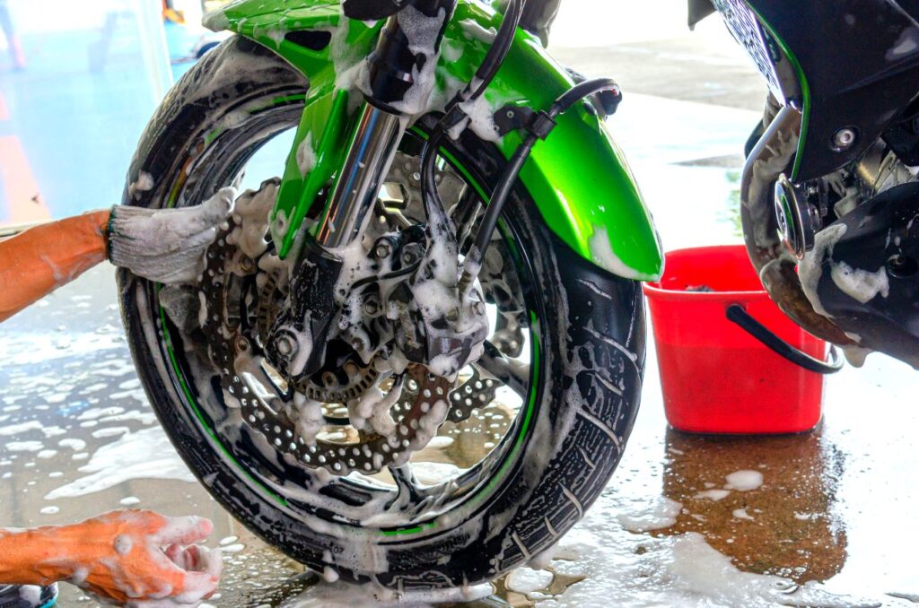 Motorrad richtig waschen