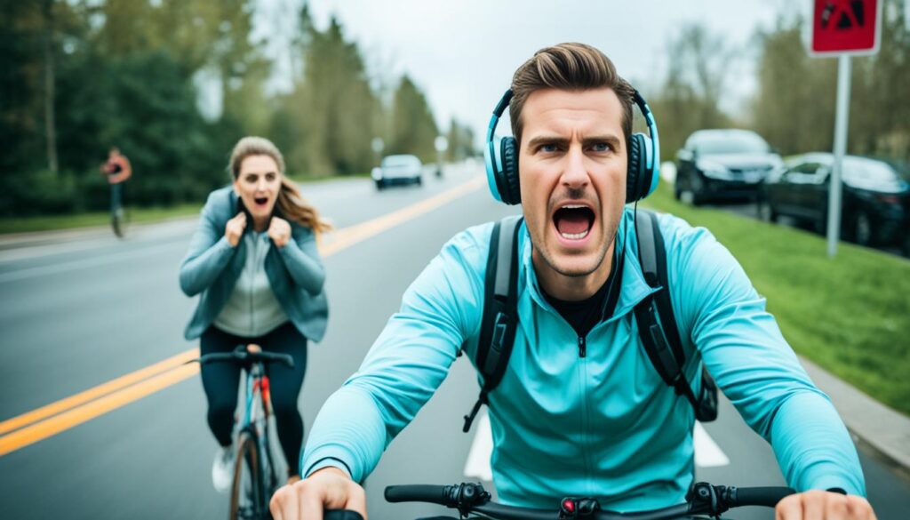 gefahren kopfhörer fahrradfahren